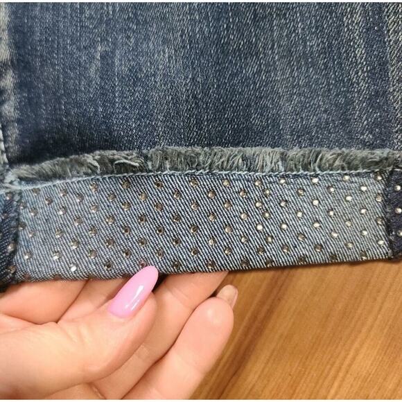 Inc. Denim Cropped Capri Denim Embellished Jean Cropped Jeans - Picture 2 of 6